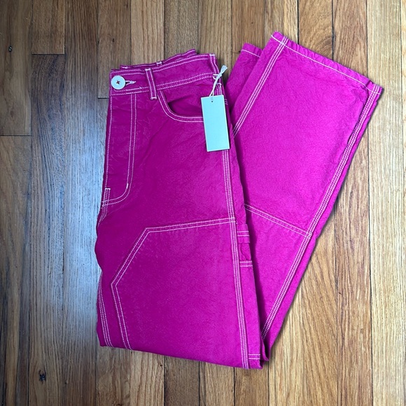 Jesse Kamm Patchfront Handy Pants in Dragonfruit - Picture 2 of 7